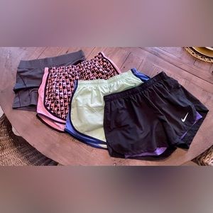 Bundle! Nike and Reebok Women’s Running Shorts Size Large